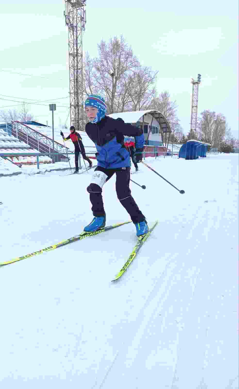 Финальный этап соревнований по лыжным гонкам