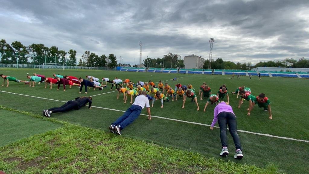 8 августа 2020 года  состоялась "Зарядка с Чемпионом!"